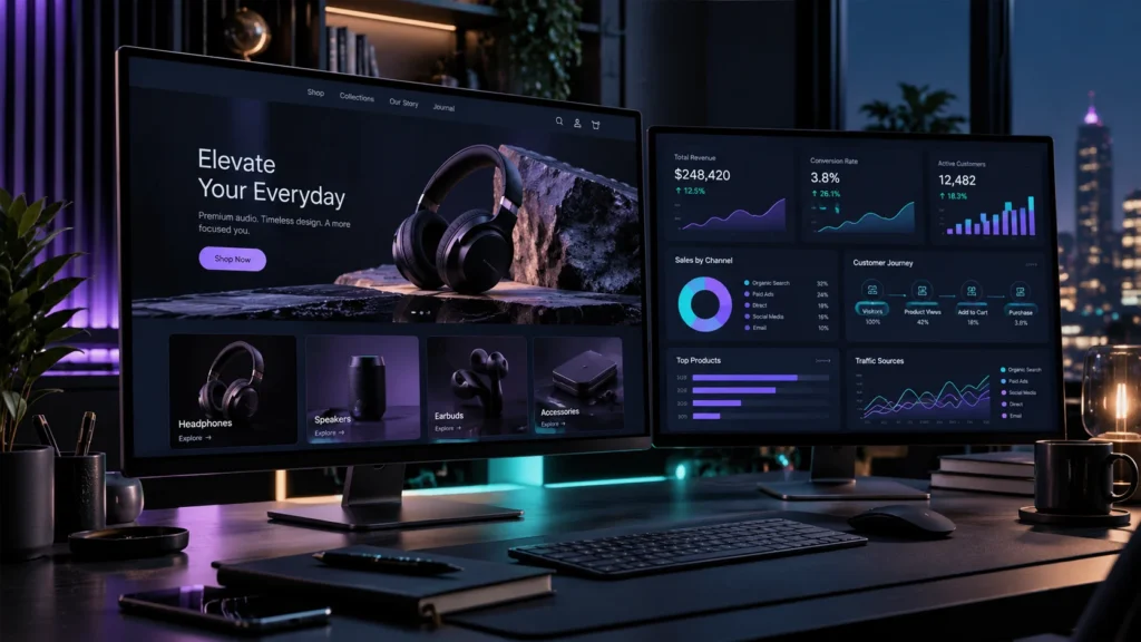 Website as a sales channel connecting digital marketing, customer acquisition and long-term business growth